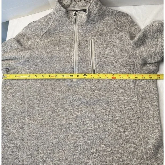 Woolrich Sweater Gray Mock Quarter Zip Pullover Outdoors Men Size M Casual - Picture 8 of 8
